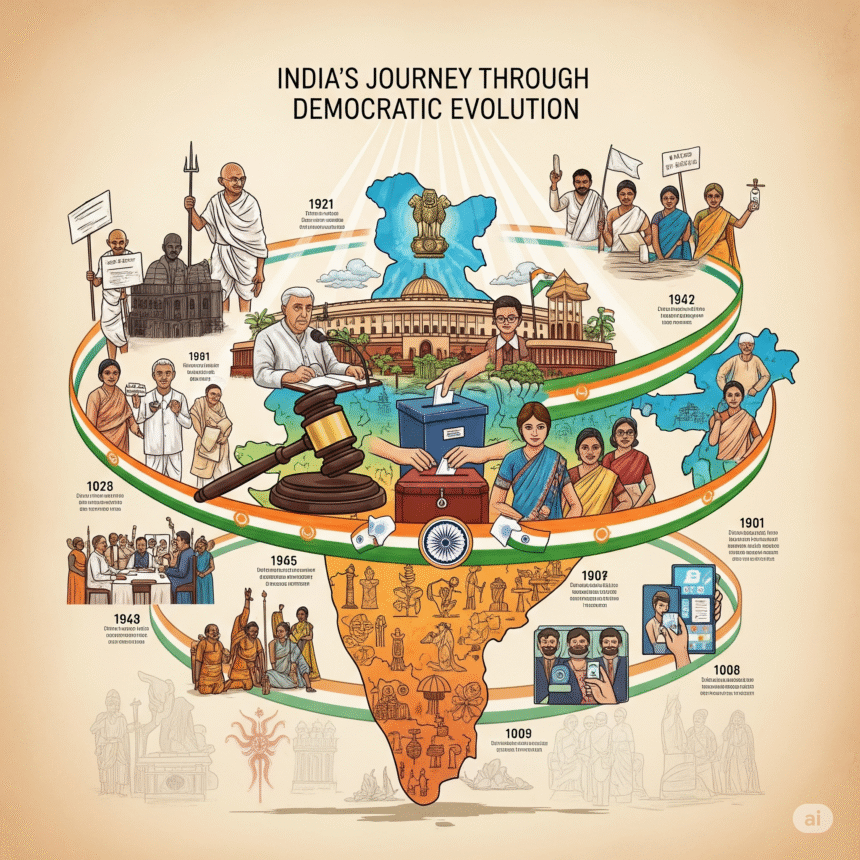 Crafting a New Narrative India's Journey Through Democratic Evolution