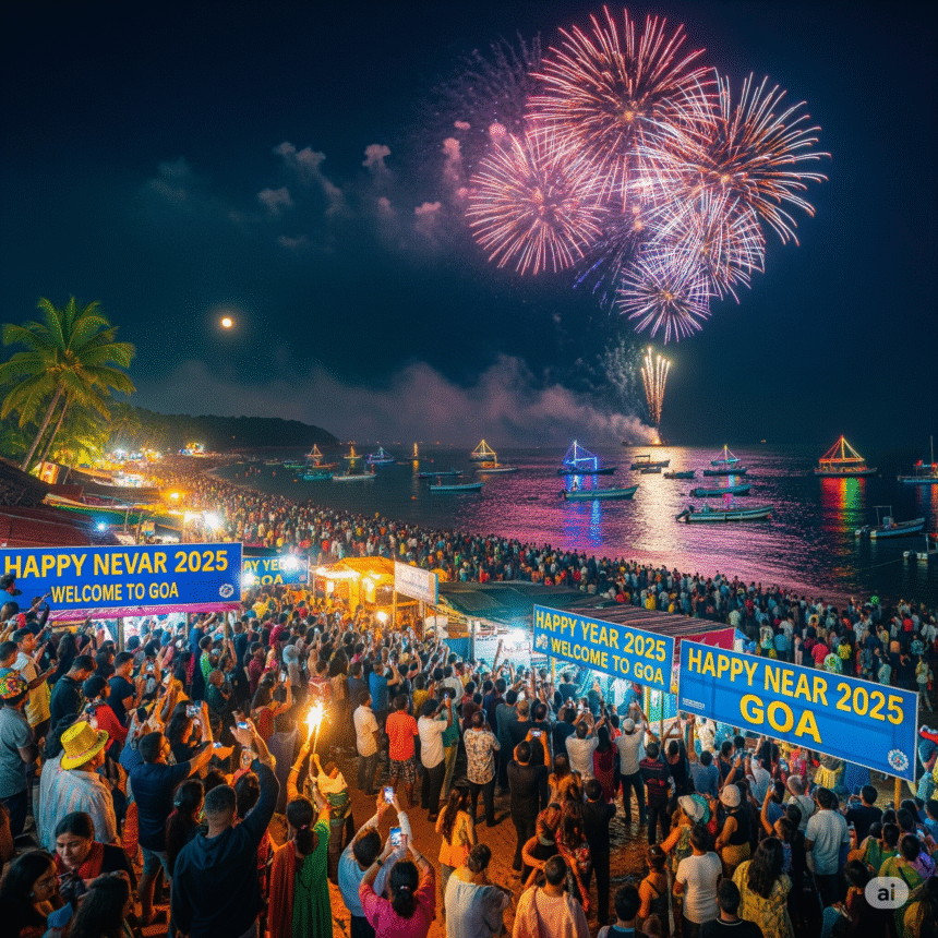 Goa Witnesses Record Tourist Boom During New Year Celebrations 2025