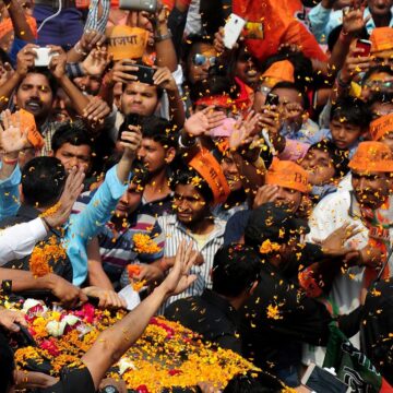 INDIA-POLITICS-ELECTION Political Promises in UP Hopeful Declarations or Tactical Maneuvers