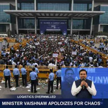 Logistics Overwhelmed Minister Vaishnaw Apologizes for AI Summit Chaos as 70,000 Descend on Venue-Wisekhabar Logistics Overwhelmed Minister Vaishnaw Apologizes for AI Summit Chaos as 70,000 Descend on Venue