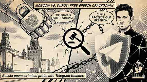Moscow vs. Durov Russia Opens Criminal Probe into Telegram Founder Amid Free Speech Crackdown-Wisekhabar Moscow vs. Durov Russia Opens Criminal Probe into Telegram Founder Amid Free Speech Crackdown