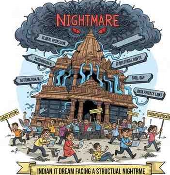 The AI ‘Blood Bath’ Why the Indian IT Dream is Facing a Structural Nightmare