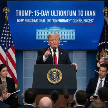 Trump Issues 15-Day Ultimatum to Iran New Nuclear Deal or 'Unfortunate' Consequences