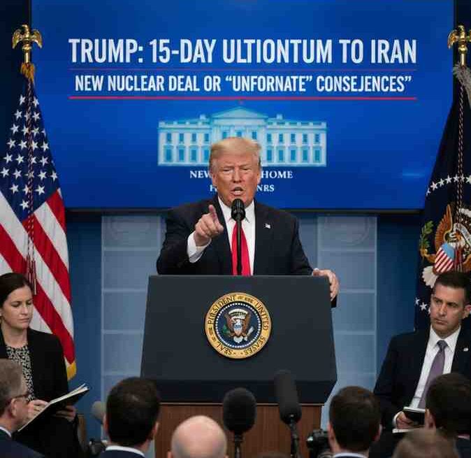 Trump Issues 15-Day Ultimatum to Iran New Nuclear Deal or 'Unfortunate' Consequences