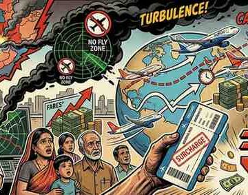 Fresh Turbulence for Indian Airlines West Asia Conflict Triggers Route Disruptions and Soaring Fares-Wisekhabar Fresh Turbulence for Indian Airlines West Asia Conflict Triggers Route Disruptions and Soaring Fares