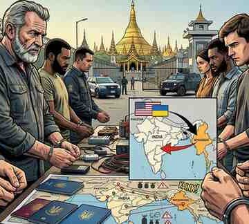 NIA Arrests US Citizen and Six Ukrainians in Alleged Terror Plot Linked to Myanmar