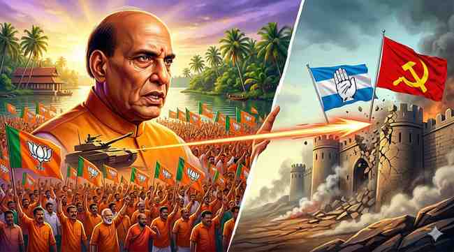 BJP's Kerala Campaign Intensifies as Defence Minister Targets Congress-Left Strongholds Ahead of 2026 Assembly Polls