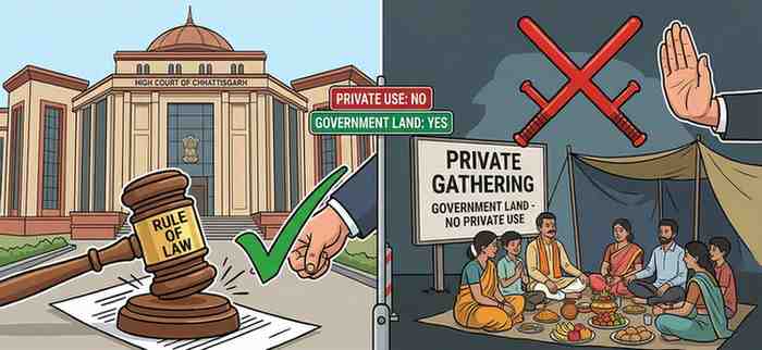 Chhattisgarh High Court Rules Against Private Religious Gatherings on Government Land What It Means for Religious Freedom