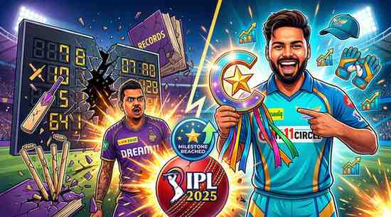 KKR vs LSG IPL 2025 Match Records Broken Rishabh Pant Captaincy Milestone Reached