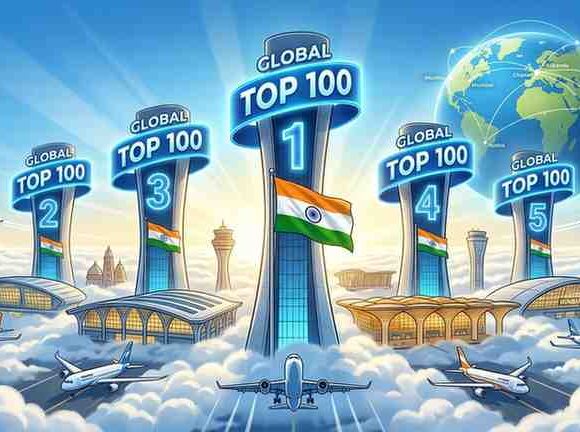 Sky-High Success Delhi’s IGI Leads as 5 Indian Airports Break into Global Top 100
