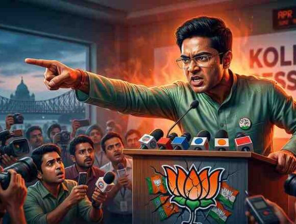 TMC Leader Abhishek Banerjee Attacks BJP-Led Opposition in Fiery Kolkata Press Meet April 2026-isekhabar TMC Leader Abhishek Banerjee Attacks BJP-Led Opposition in Fiery Kolkata Press Meet April 2026