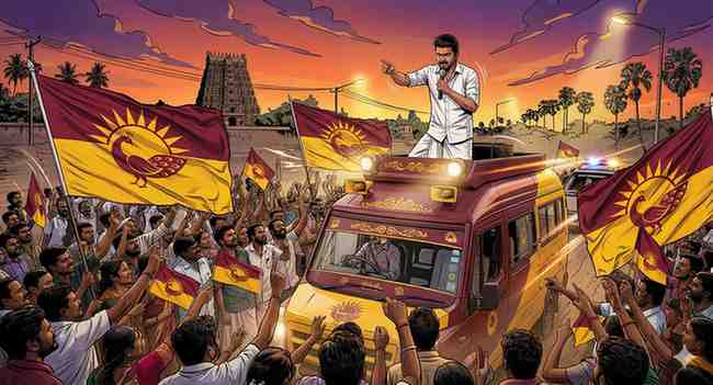 Tamil Nadu Actor Vijay Launches Aggressive Political Campaign in Southern Districts Ahead of 2026 Elections