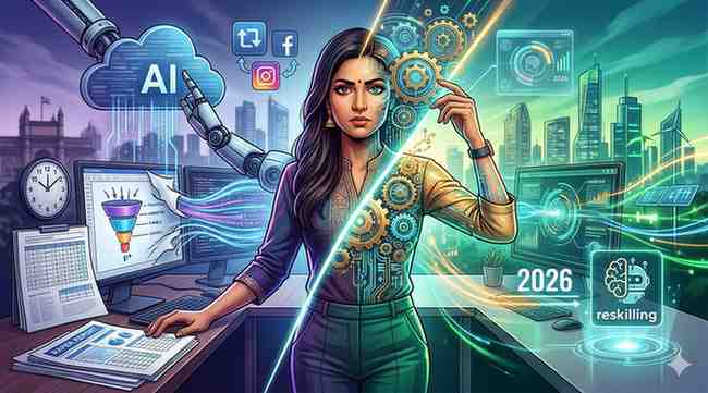 Why Indian Professionals Are Rushing to Reskill as AI Threatens Traditional Jobs in 2026-Wisekhabar Why Indian Professionals Are Rushing to Reskill as AI Threatens Traditional Jobs in 2026