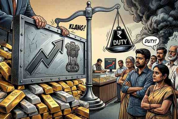 India Hikes Gold and Silver Import Duties to Combat Economic Strain