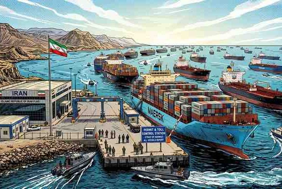 Iran Imposes Formal Toll and Permit System for Hormuz Passage, Escalating Global Trade Tensions