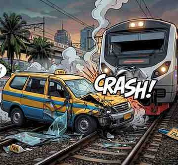 Tragedy in Jakarta Taxi Stall Triggers Deadly Train Collision