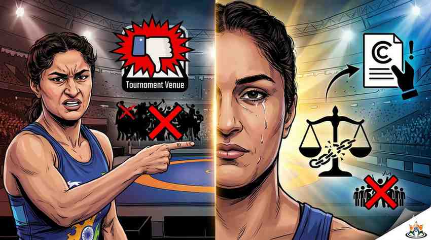 Vinesh Phogat Condemns Tournament Venue, Identifies Herself as Complainant in Sexual Harassment Case