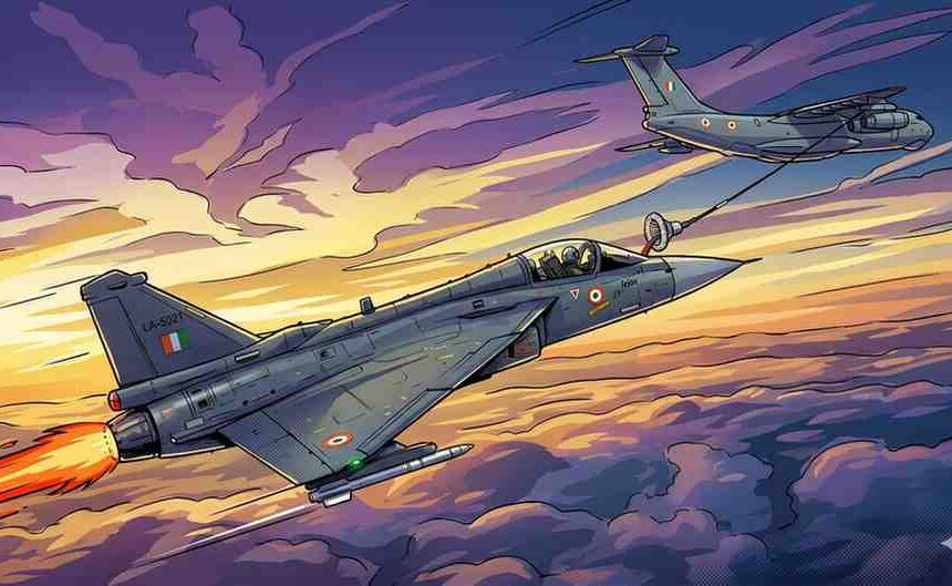 Wings of Power Tejas Fighter Jet Successfully Completes In-Flight Refueling Trial