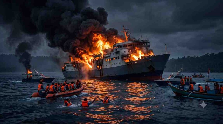 What Happened in Indonesia Ferry Fire Claims Lives and Leaves Many Missing-NewsroomIndia What Happened in Indonesia Ferry Fire Claims Lives and Leaves Many Missing