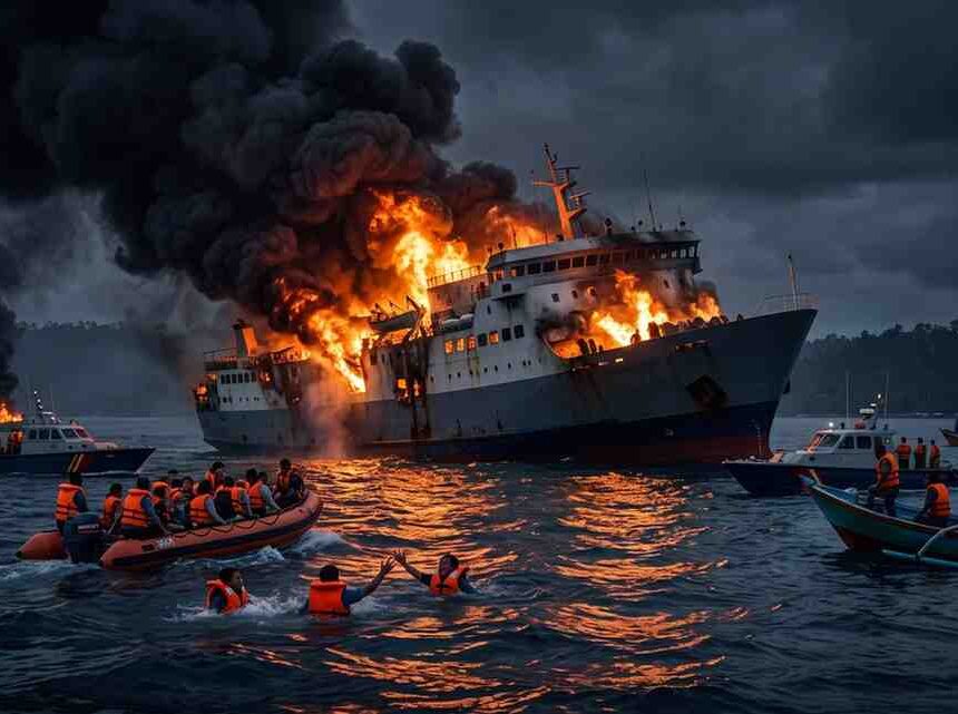 What Happened in Indonesia Ferry Fire Claims Lives and Leaves Many Missing-NewsroomIndia What Happened in Indonesia Ferry Fire Claims Lives and Leaves Many Missing