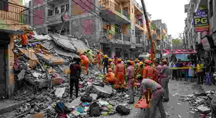 Tragedy Strikes Delhi’s Student Hub Fatal Building Collapse in Satya Niketan Raises Serious Safety Concerns